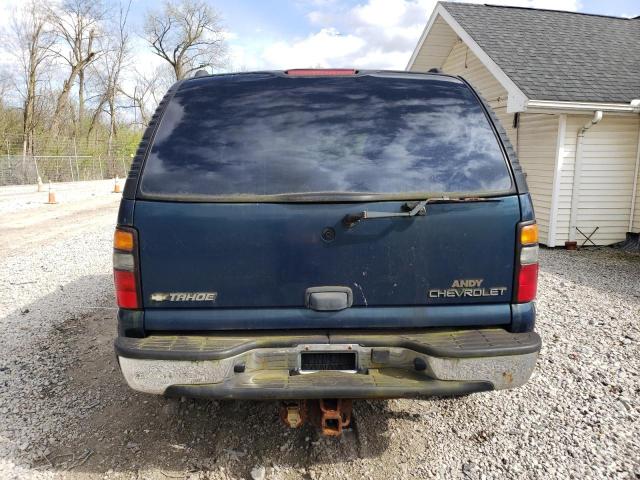 1GNEK13V35J129288 - 2005 CHEVROLET TAHOE K1500 BLUE photo 6