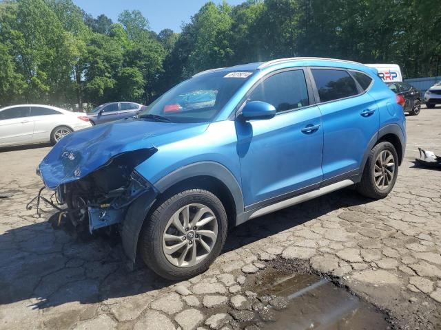 KM8J33A49JU662017 - 2018 HYUNDAI TUCSON SEL BLUE photo 1