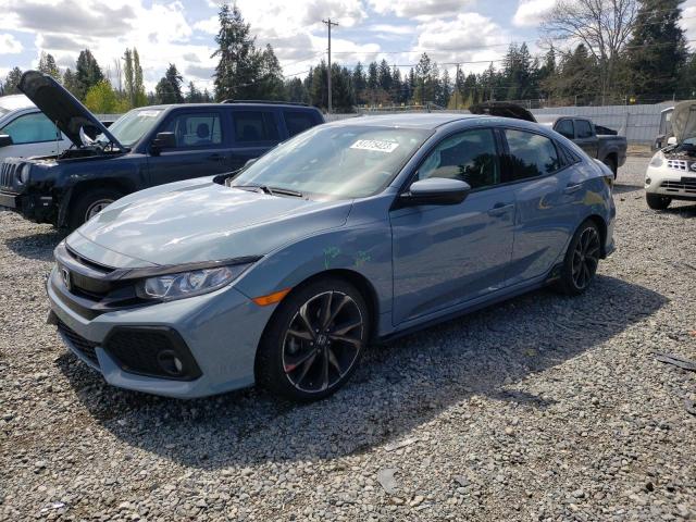 SHHFK7H46HU228942 - 2017 HONDA CIVIC SPORT GRAY photo 1