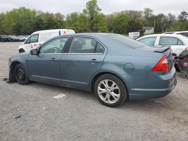 3FAHP0HA1CR154206 - 2012 FORD FUSION SE BLUE photo 2