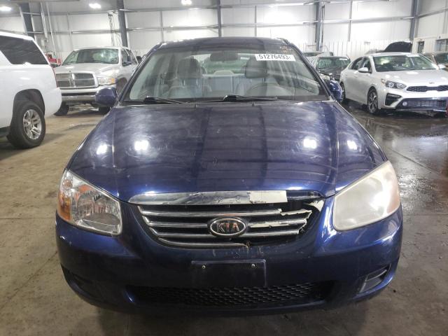 KNAFE121685558700 - 2008 KIA SPECTRA EX BLUE photo 5