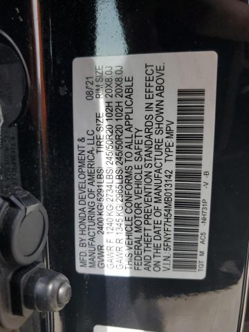 5FNYF7H54MB013142 - 2021 HONDA PASSPORT EXL Qara foto 12