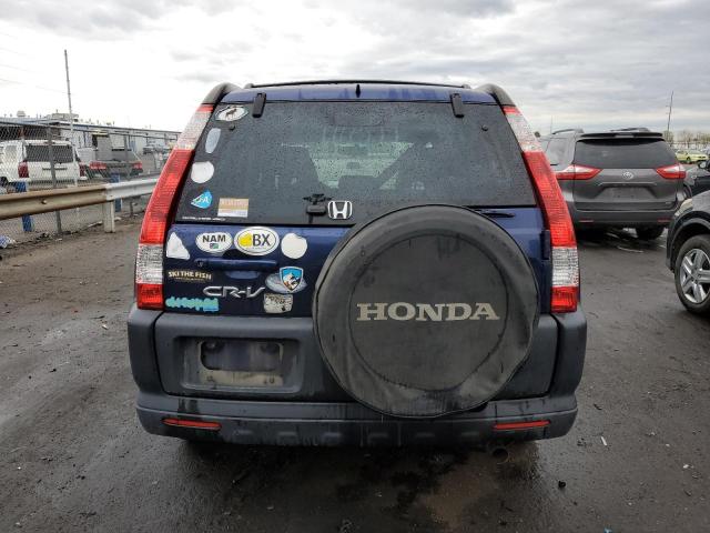 JHLRD78805C036567 - 2005 HONDA CR-V EX BLUE photo 6