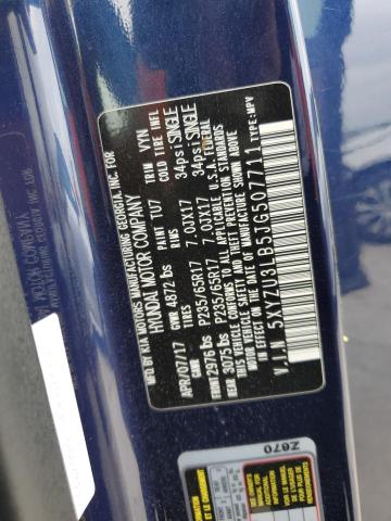 5XYZU3LB5JG507711 - 2018 HYUNDAI SANTA FE S BLUE photo 12