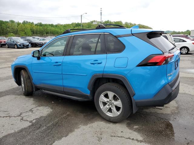 2T3P1RFV2KW041084 - 2019 TOYOTA RAV4 XLE BLUE photo 2