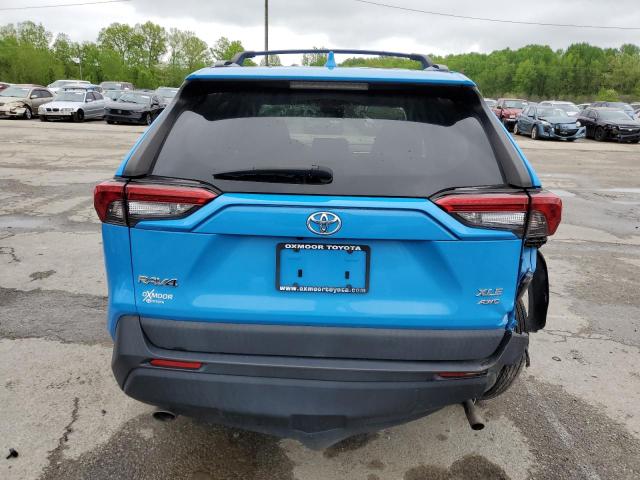 2T3P1RFV2KW041084 - 2019 TOYOTA RAV4 XLE BLUE photo 6