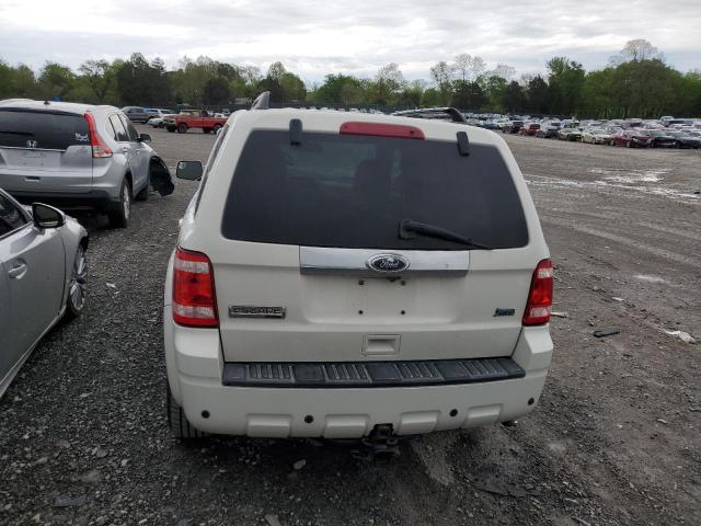 1FMCU0EGXAKA94722 - 2010 FORD ESCAPE LIMITED WHITE photo 6