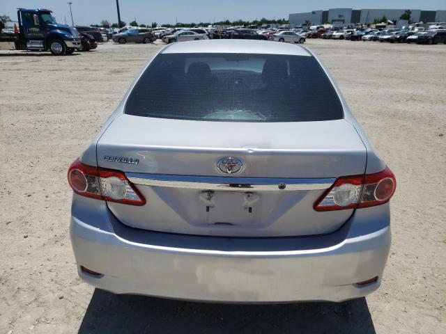 2T1BU4EE8DC125980 - 2013 TOYOTA COROLLA BASE SILVER photo 6