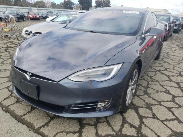5YJSA1E21MF427717 - 2021 TESLA MODEL S Boz foto 1