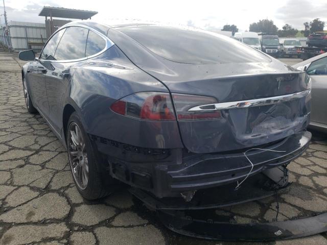 5YJSA1E21MF427717 - 2021 TESLA MODEL S Boz foto 2