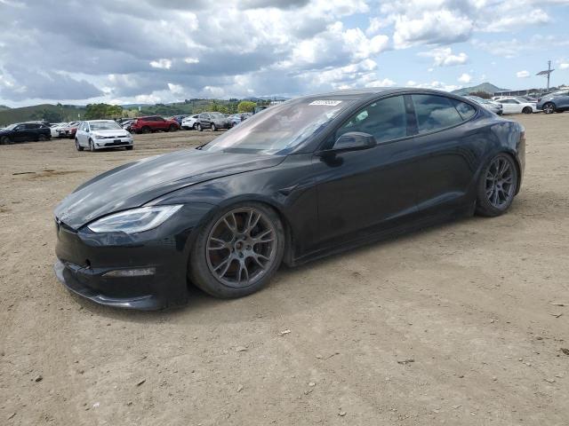 5YJSA1E62MF455304 - 2021 TESLA MODEL S BLACK photo 1