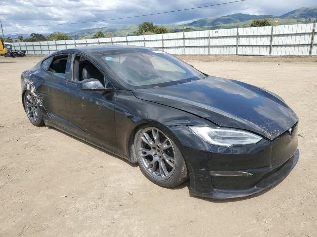 5YJSA1E62MF455304 - 2021 TESLA MODEL S BLACK photo 4
