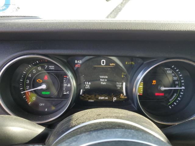 1C4JJXP66NW233437 - 2022 JEEP WRANGLER U SAHARA 4XE WHITE photo 9