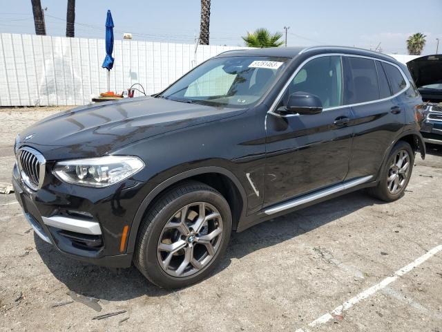 5UXTY3C04M9F61341 - 2021 BMW X3 SDRIVE30I BLACK photo 1
