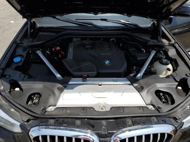 5UXTY3C04M9F61341 - 2021 BMW X3 SDRIVE30I BLACK photo 12
