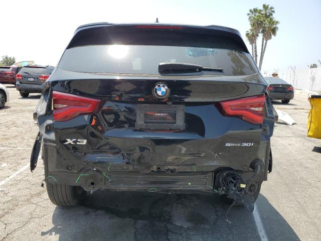 5UXTY3C04M9F61341 - 2021 BMW X3 SDRIVE30I BLACK photo 6