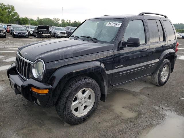 1J4GL58K64W145100 - 2004 JEEP LIBERTY LIMITED BLACK photo 1