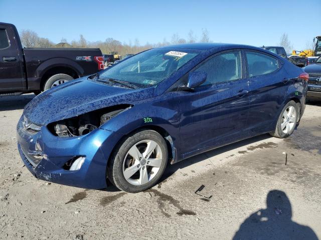 KMHDH4AE5DU581405 - 2013 HYUNDAI ELANTRA GLS BLUE photo 1