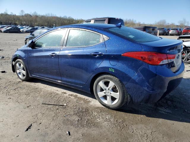 KMHDH4AE5DU581405 - 2013 HYUNDAI ELANTRA GLS BLUE photo 2