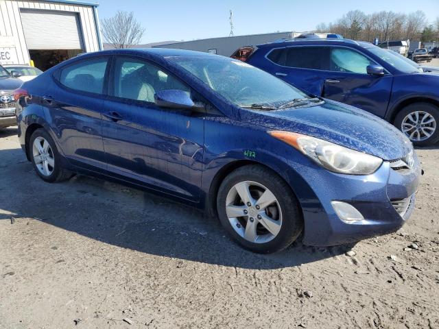 KMHDH4AE5DU581405 - 2013 HYUNDAI ELANTRA GLS BLUE photo 4