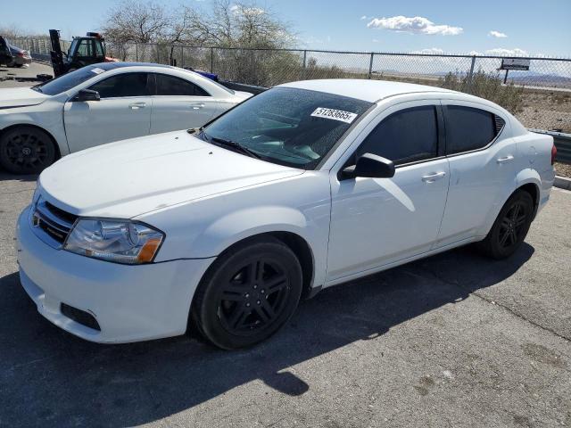 1B3BD4FB1BN617038 - 2011 DODGE AVENGER EXPRESS WHITE photo 1