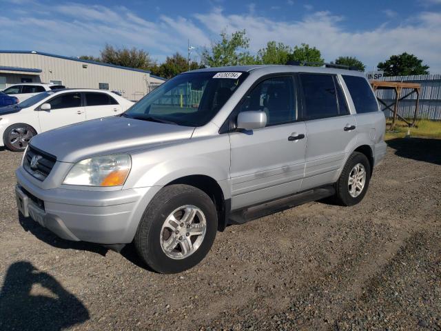 2HKYF18473H579719 - 2003 HONDA PILOT EX SILVER photo 1