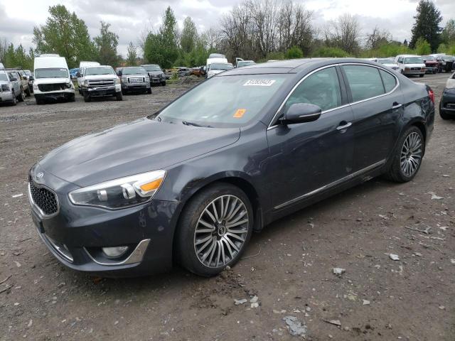 KNALN4D73E5130522 - 2014 KIA CADENZA PREMIUM GRAY photo 1