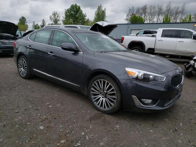 KNALN4D73E5130522 - 2014 KIA CADENZA PREMIUM GRAY photo 4