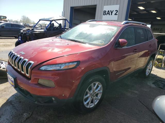 1C4PJMCS9FW653643 - 2015 JEEP CHEROKEE LATITUDE RED photo 1