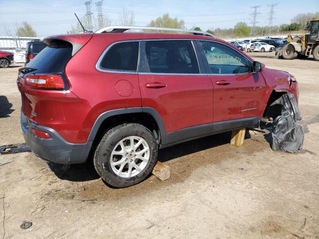 1C4PJMCS9FW653643 - 2015 JEEP CHEROKEE LATITUDE RED photo 3