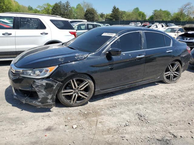 1HGCR2E57HA018666 - 2017 HONDA ACCORD SPORT BLACK photo 1