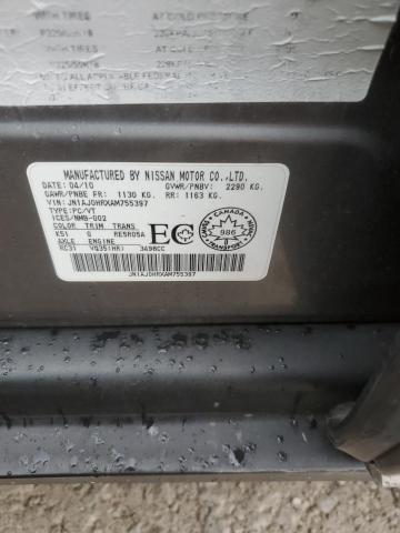 JN1AJ0HRXAM755397 - 2010 INFINITI EX35 BASE Մոխրագույն լուսանկար 13