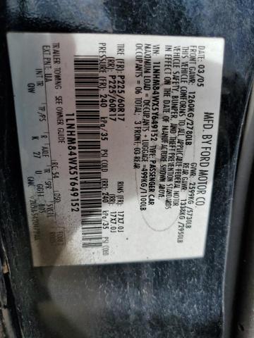 1LNHM84WX5Y649152 - 2005 LINCOLN TOWN CAR EXECUTIVE L BLACK photo 12