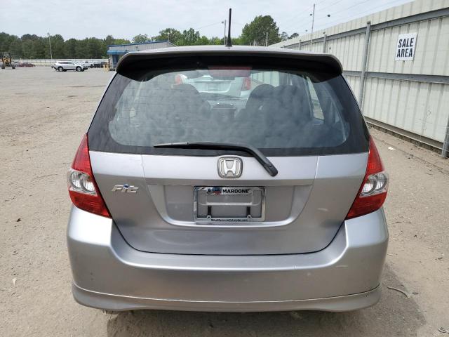 JHMGD38698S016869 - 2008 HONDA FIT SPORT SILVER photo 6