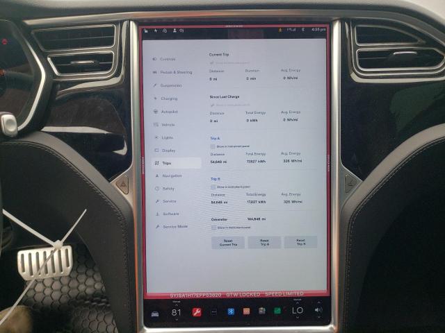 5YJSA1H17EFP53820 - 2014 TESLA MODEL S შავი ფოტო 9