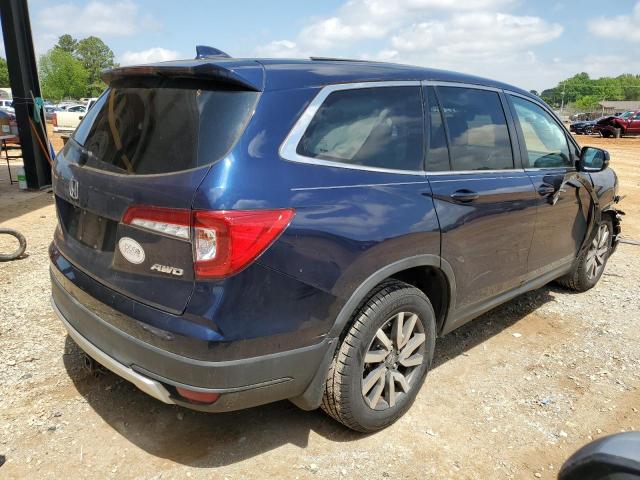 5FNYF6H58KB050573 - 2019 HONDA PILOT EXL BLUE photo 3