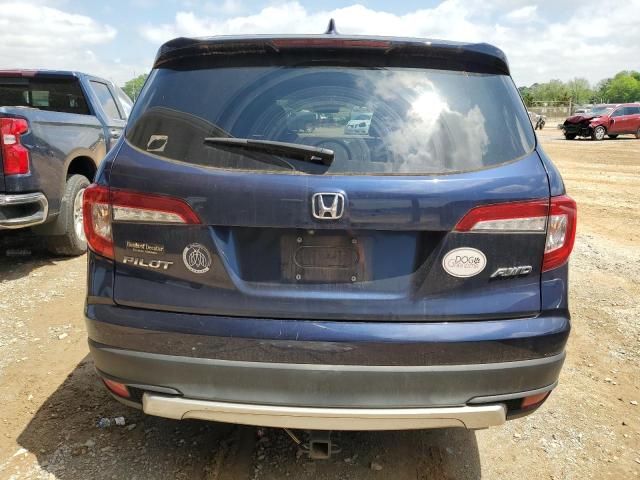 5FNYF6H58KB050573 - 2019 HONDA PILOT EXL BLUE photo 6