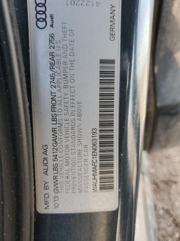 WAUHMAFC1EN063193 - 2014 AUDI A6 PRESTIGE Boz foto 12