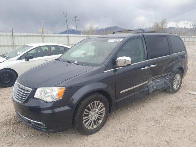 2C4RC1CG1DR768014 - 2013 CHRYSLER TOWN & COU TOURING L BLUE photo 1