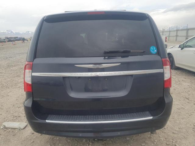 2C4RC1CG1DR768014 - 2013 CHRYSLER TOWN & COU TOURING L BLUE photo 6
