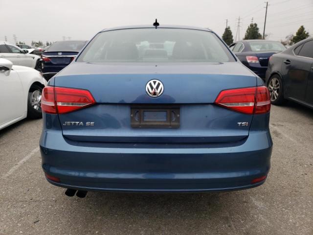 3VWD17AJ8FM358061 - 2015 VOLKSWAGEN JETTA SE BLUE photo 6