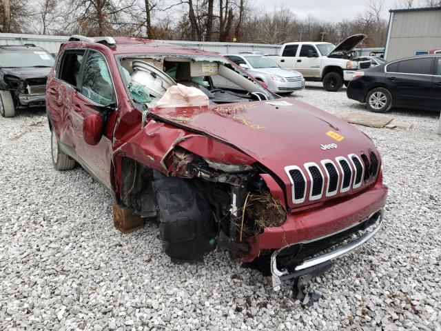 1C4PJLDB4FW761838 - 2015 JEEP CHEROKEE LIMITED RED photo 1