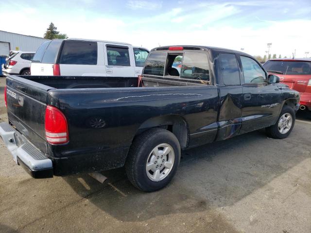 1B7GL22X21S121694 - 2001 DODGE DAKOTA BLACK photo 3