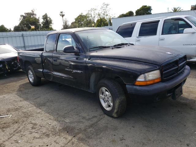 1B7GL22X21S121694 - 2001 DODGE DAKOTA BLACK photo 4