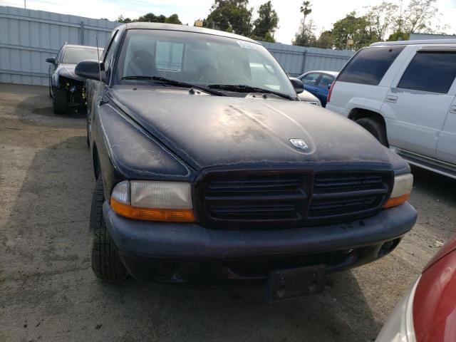 1B7GL22X21S121694 - 2001 DODGE DAKOTA BLACK photo 5