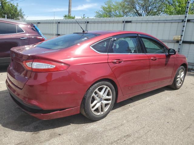 3FA6P0H71FR302970 - 2015 FORD FUSION SE RED photo 3