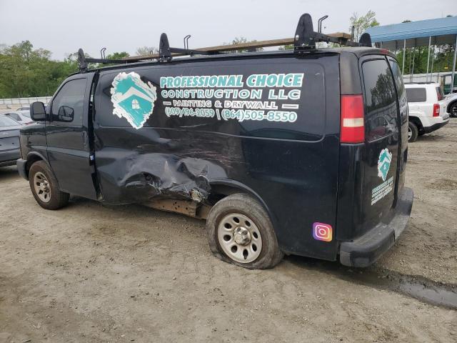 1GCUGADX0A1125523 - 2010 CHEVROLET EXPRESS G1 BLACK photo 2