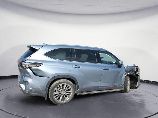 5TDEBRCH2MS060760 - 2021 TOYOTA HIGHLANDER HYBRID PLATINUM SILVER photo 3