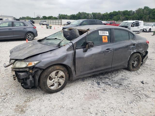 19XFB2F54EE004280 - 2014 HONDA CIVIC LX GRAY photo 1