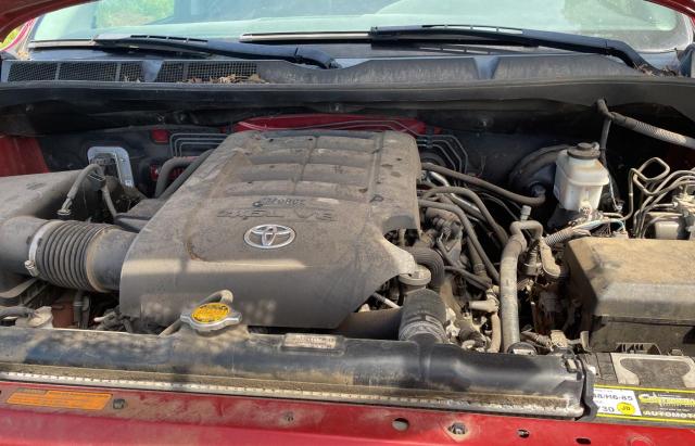 5TFRM5F10BX024835 - 2011 TOYOTA TUNDRA DOUBLE CAB SR5 BURGUNDY photo 7